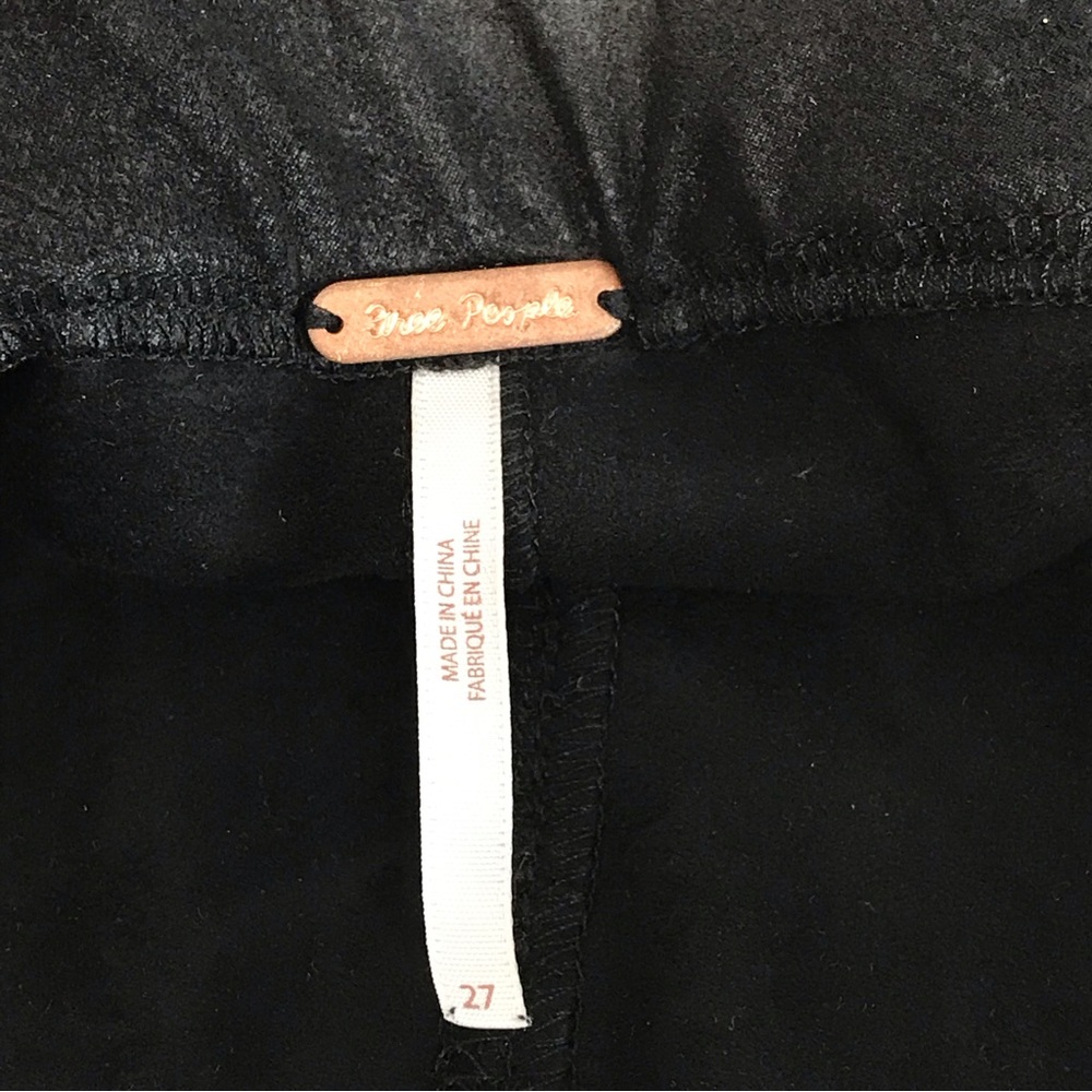 FREE PEOPLE | STAR STUDDED EMBELLISHED BRUSHED BLACK SKINNY FESTIVAL LEGGINGS 27 - Picture 9 of 13
